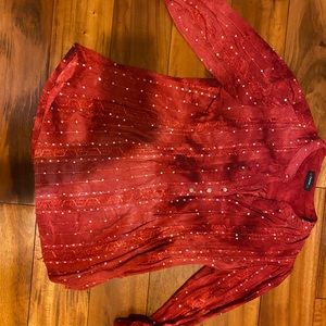 Red blouse